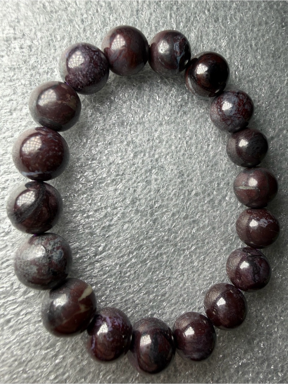Beautiful Rare 11MM Purple Sugilite Natural Crystal Bracelet